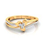 Artful Love Diamond Ring In Pure Gold By Dhanji Jewels