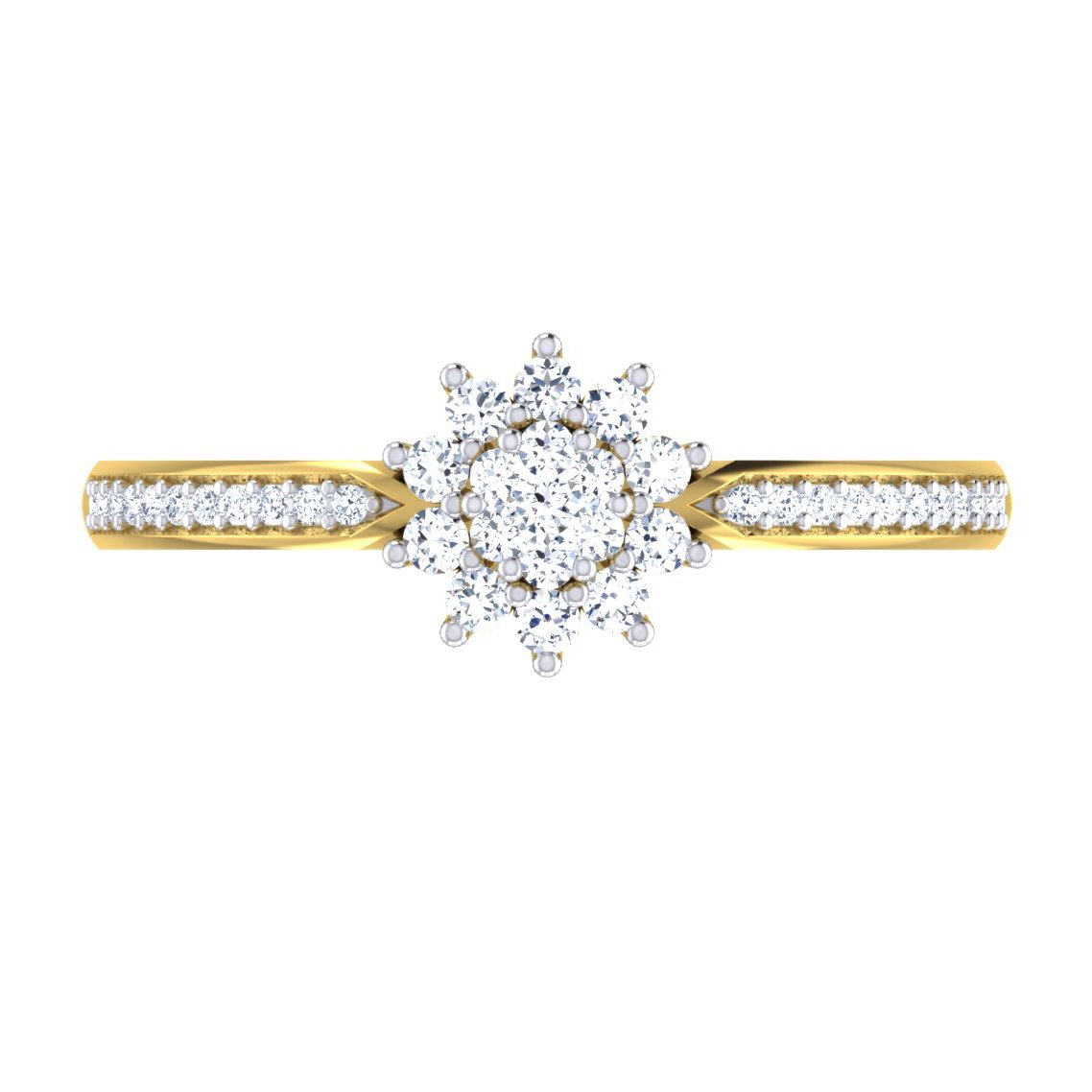 Innerstar Diamond Ring In Pure Gold By Dhanji Jewels