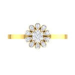 Diantha Diamond Ring In Pure Gold By Dhanji Jewels