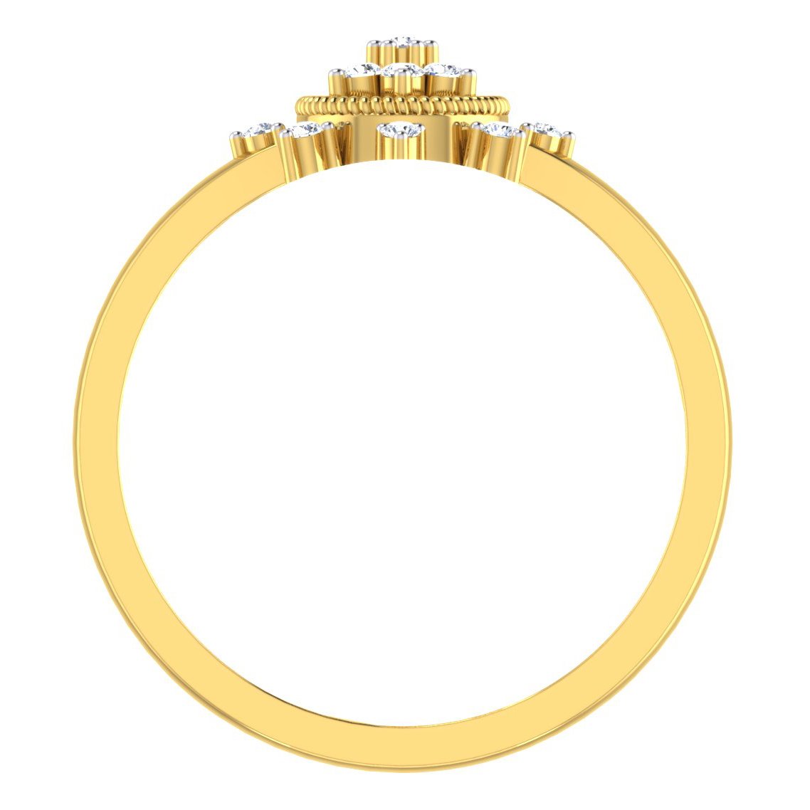 Antonia Diamond Ring In Pure Gold By Dhanji Jewels