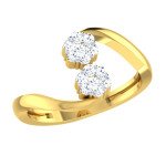 Endearing Diamond Ring In Pure Gold By Dhanji Jewels