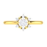 Floral Rhythm Diamond Ring In Pure Gold By Dhanji Jewels