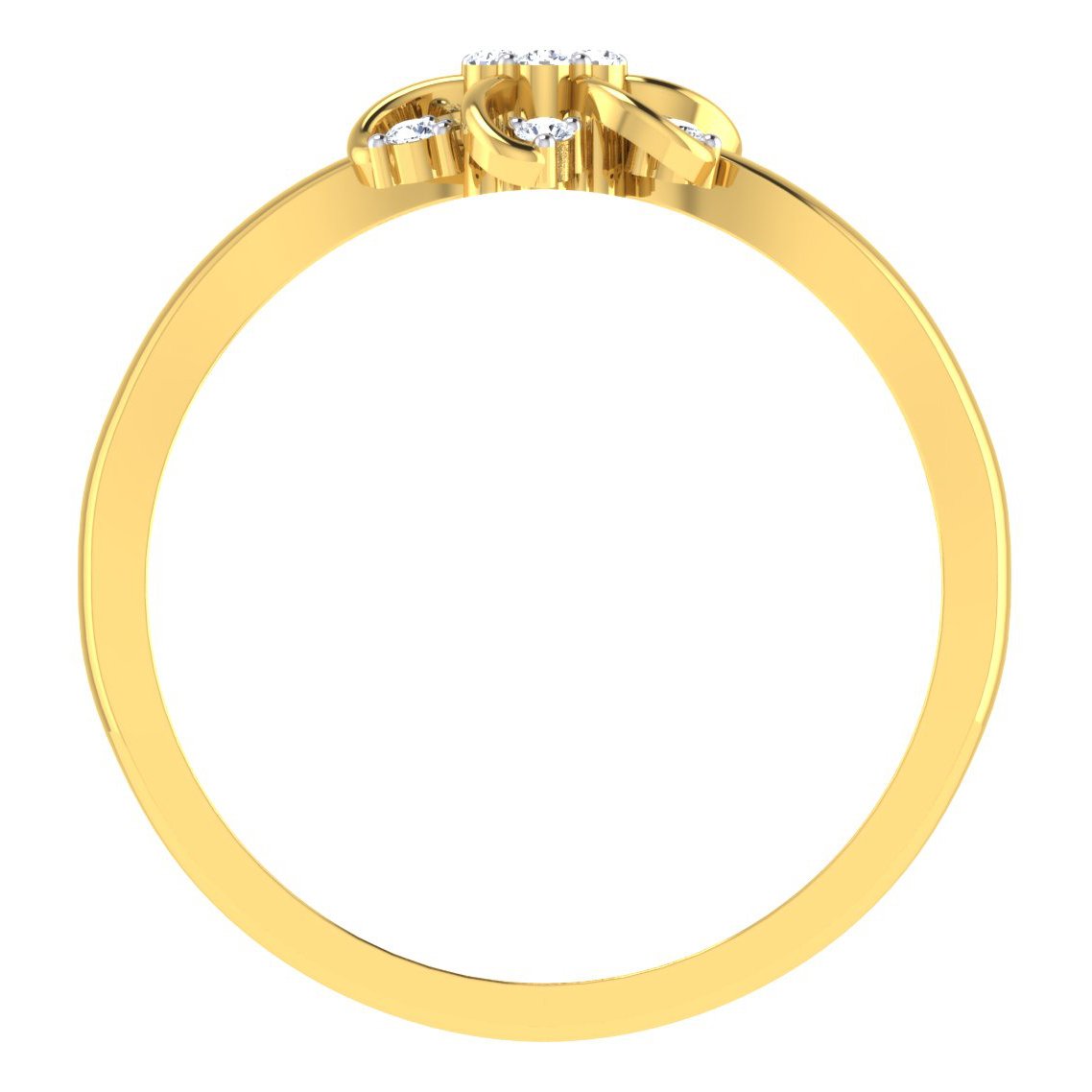 Rhyme Of Love Diamond Ring In Pure Gold By Dhanji Jewels