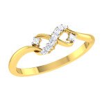 Love Infinity Diamond Ring In Pure Gold By Dhanji Jewels
