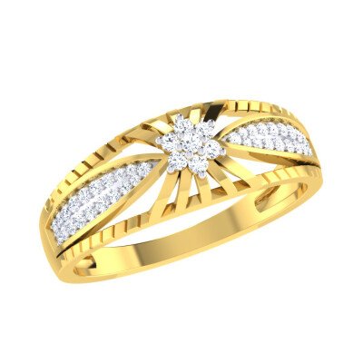 Grand Diva Diamond Ring In Pure Gold By Dhanji Jewels