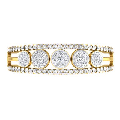 Aura Of Beauty Engagement Diamond Ring In Pure Gold By Dhanji Jewels