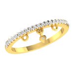Trendy Love Diamond Ring In Pure Gold By Dhanji Jewels