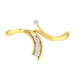 Lovely Erinus Diamond Ring In Pure Gold By Dhanji Jewels