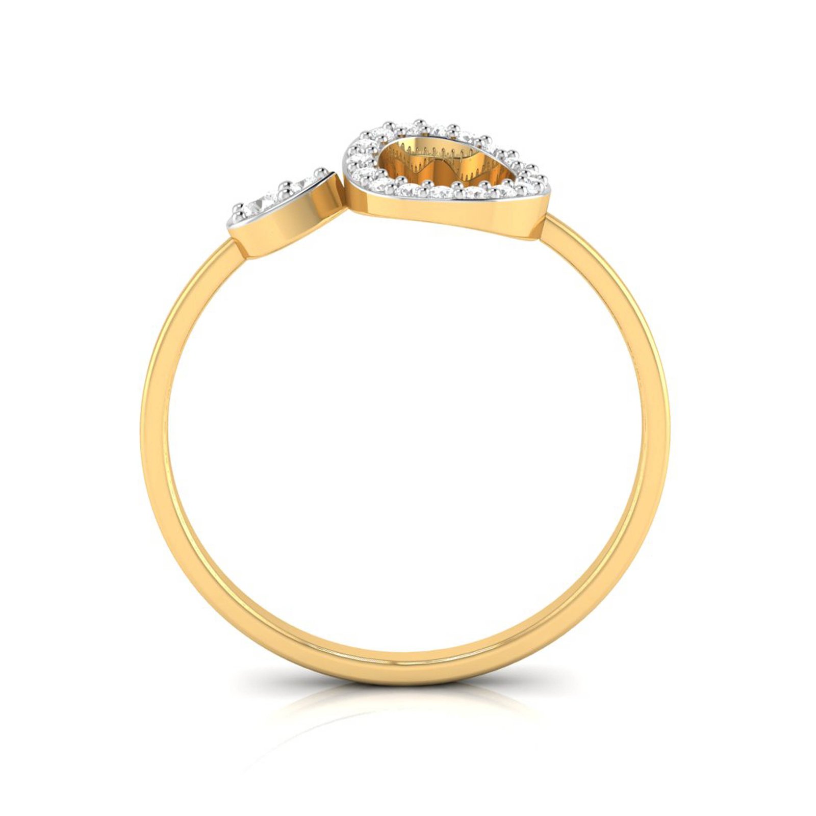 Trendy Diamond Ring In Pure Gold By Dhanji Jewels