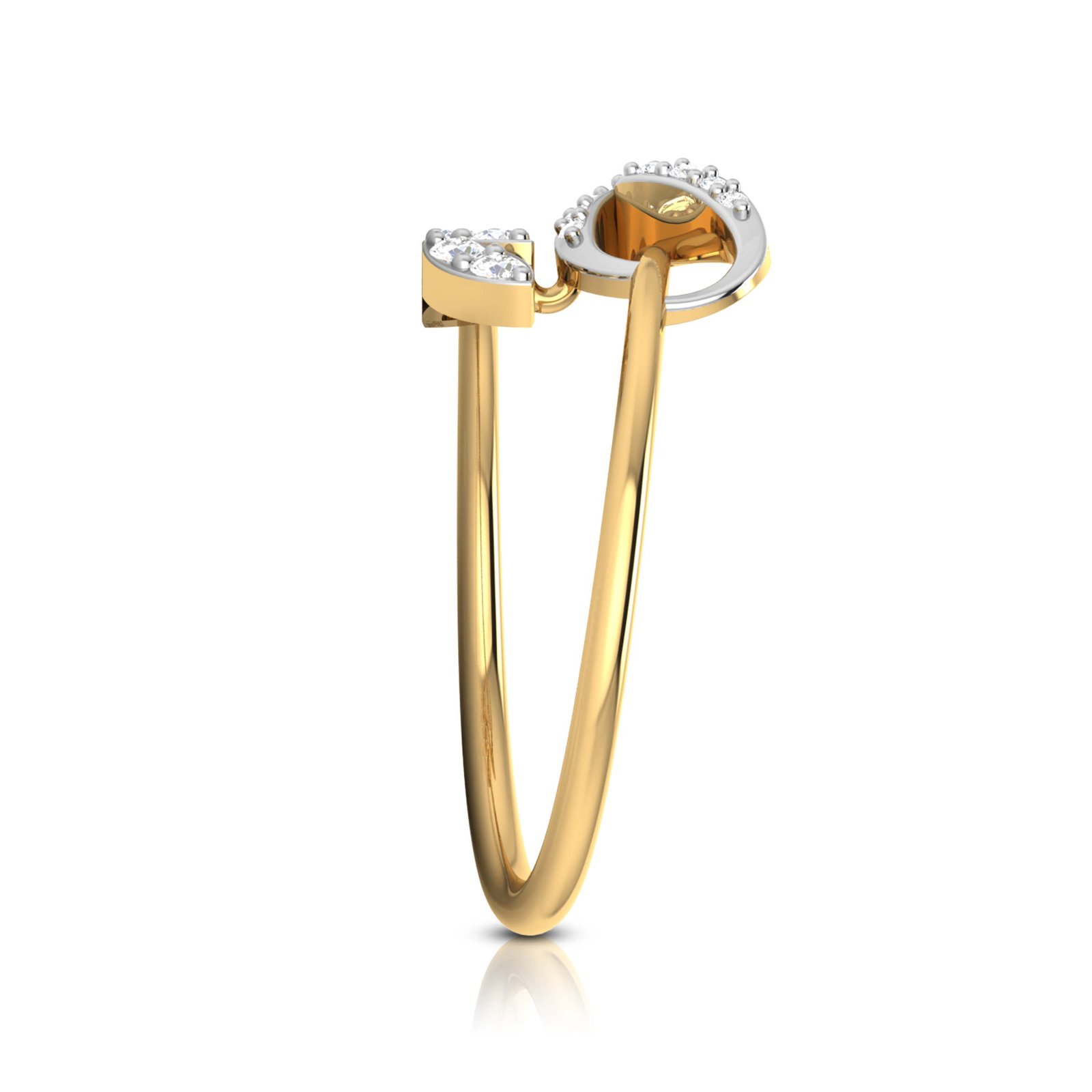 Enchanted Diamond Ring In pure Gold By Dhanji Jewels