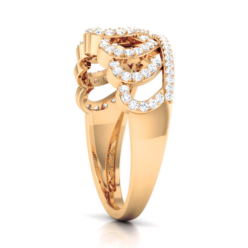 Be My Empress Diamond Ring In Pure Gold By Dhanji Jewels