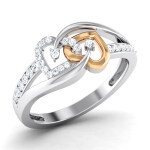 Tangled Heart Diamond Ring In Pure Gold By Dhanji Jewels